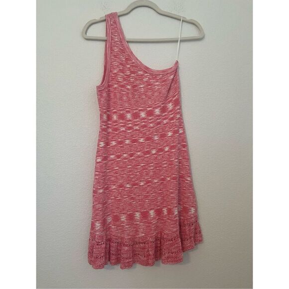 Elan One Shoulder Ribbed Heathered Dress - NEW - Picture 4 of 10